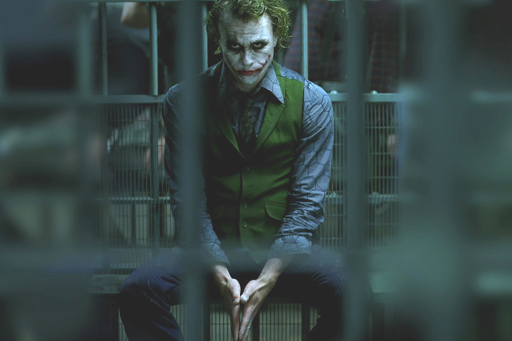 Heath Ledger as Joker in The Dark Knight