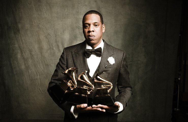 Jay-Z with Grammys