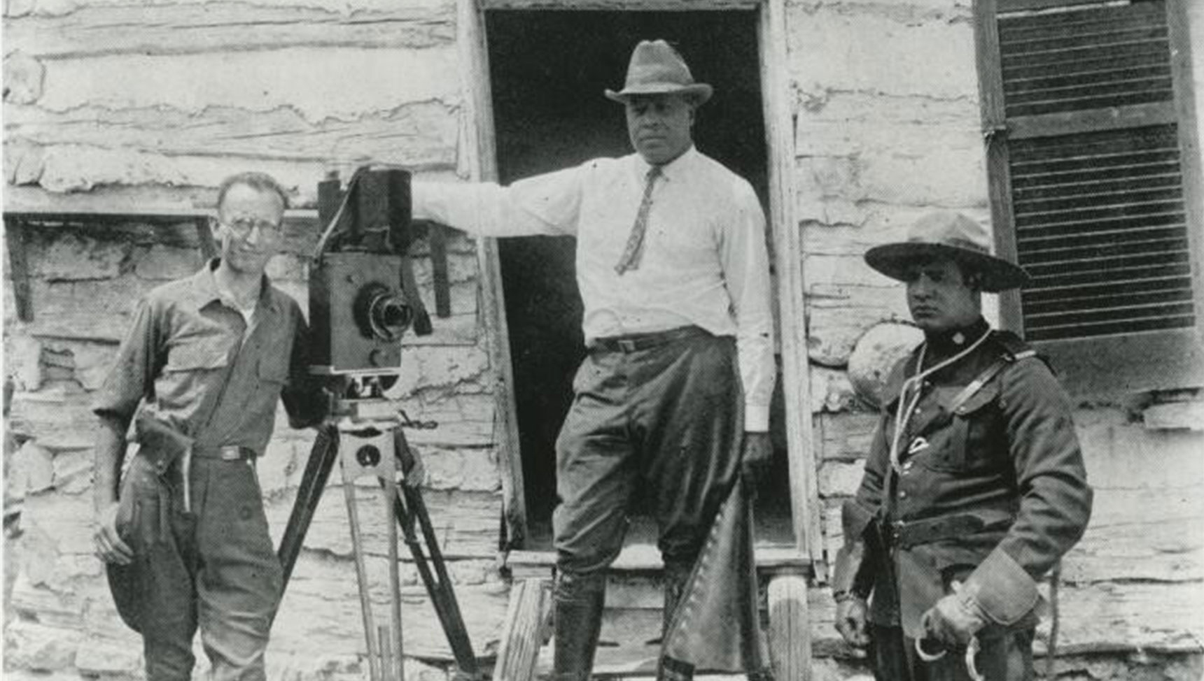 Oscar Micheaux on set