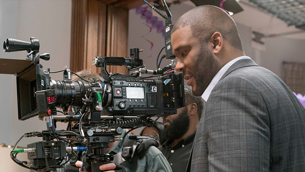 Tyler Perry on set