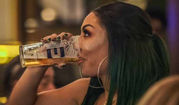 Teairra Mari drinking on Love & Hip Hop