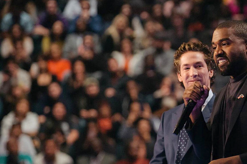 Kanye West with Joel Osteen