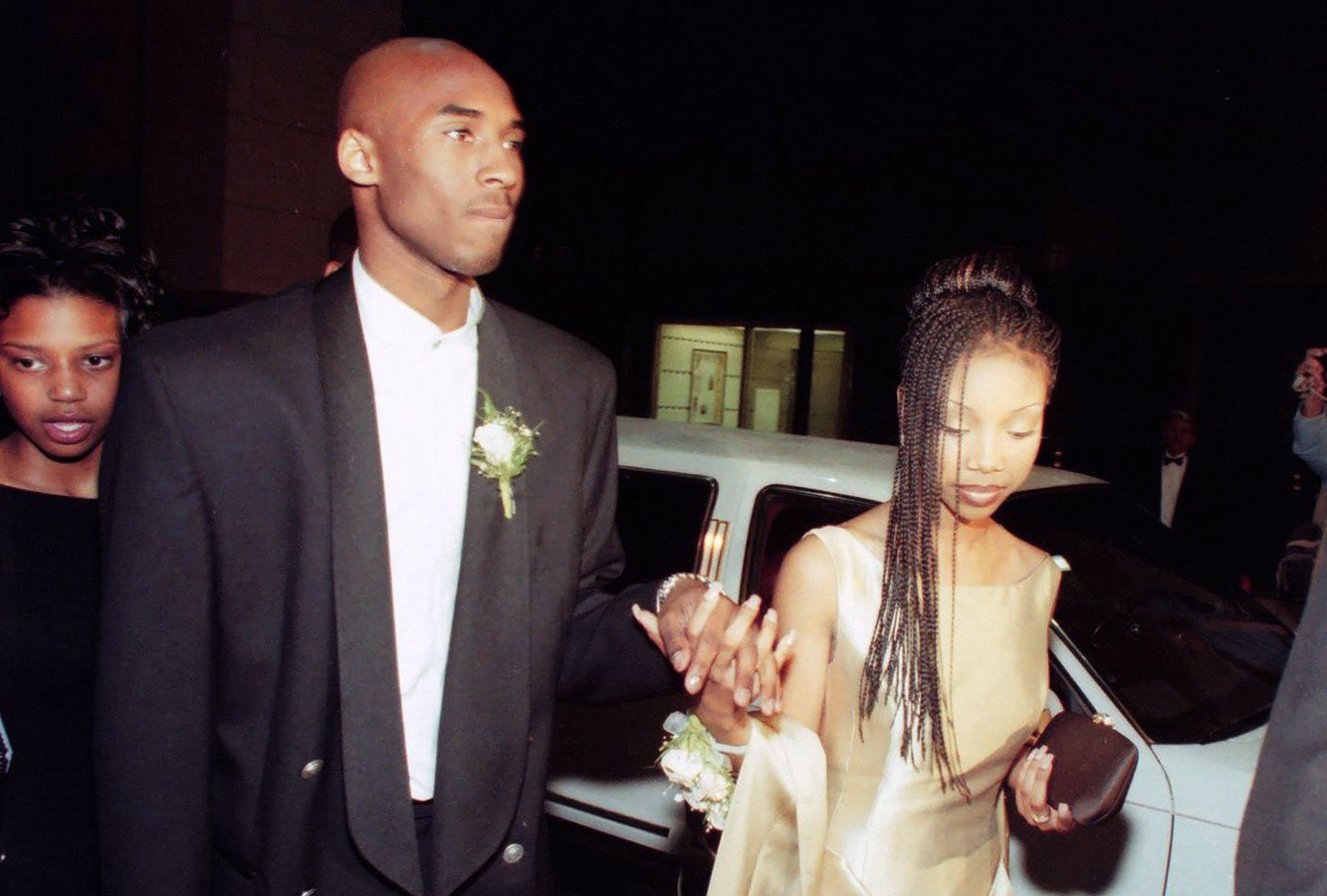 Kobe Bryant at prom with Brandy