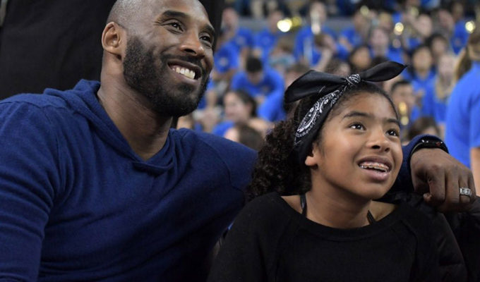 Kobe Bryant with daughter Gianna