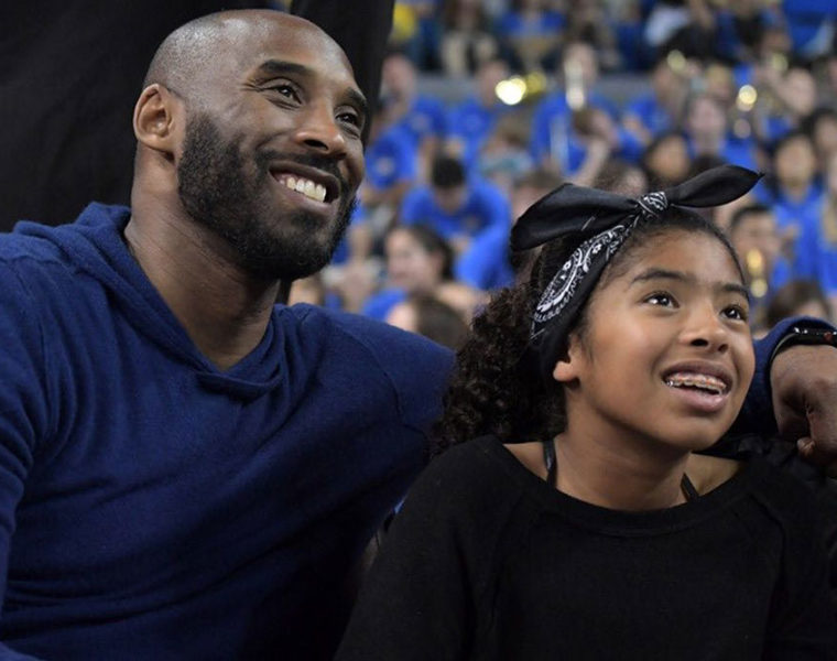 Kobe Bryant with daughter Gianna