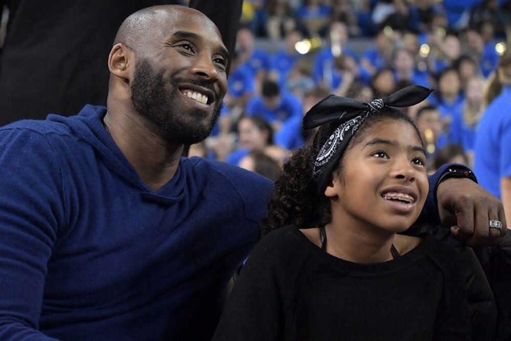 Kobe Bryant with daughter Gianna