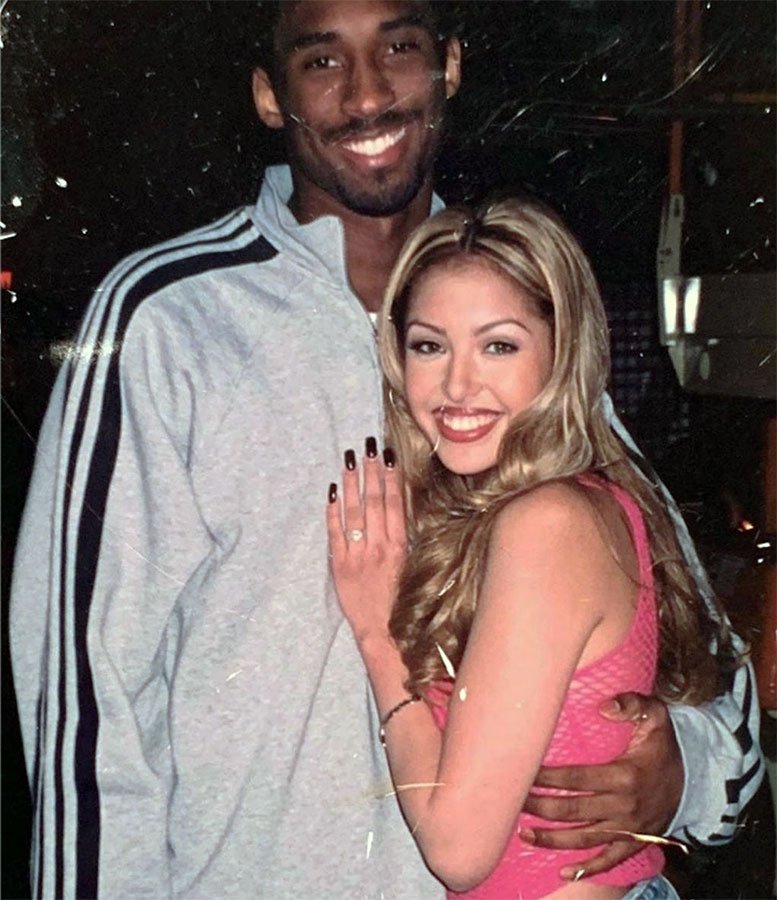 Kobe Bryant with future wife, Vanessa
