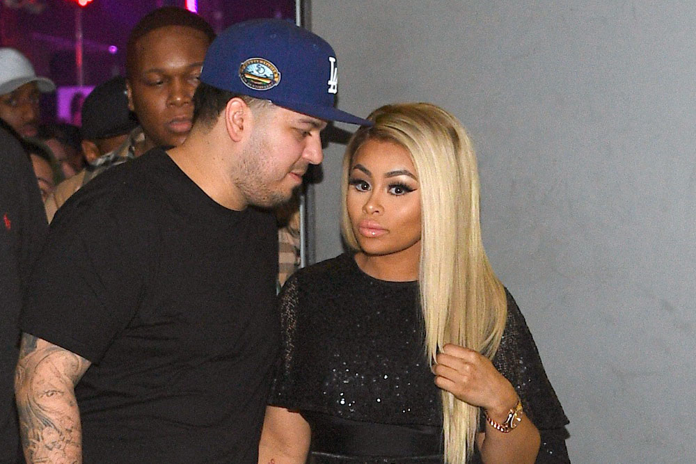 Rob Kardashian with Blac Chyna