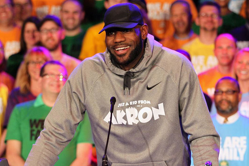 Lebron James at I Promise school