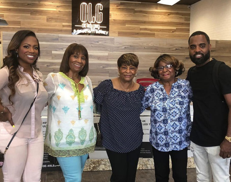 Kandi Burress and family at Old Lady Gang