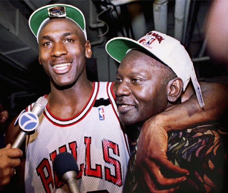 Michael Jordan with his father, James Jordan