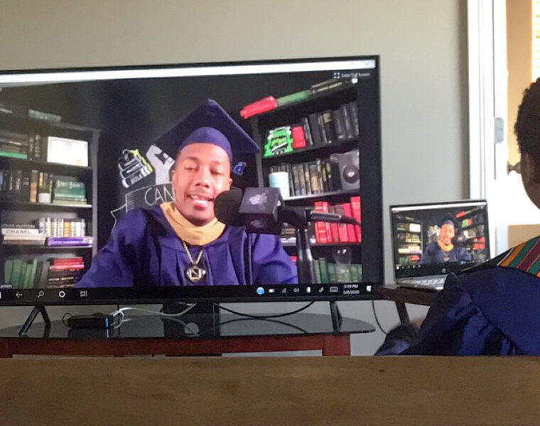 Nick Cannon @ Howard University graduation