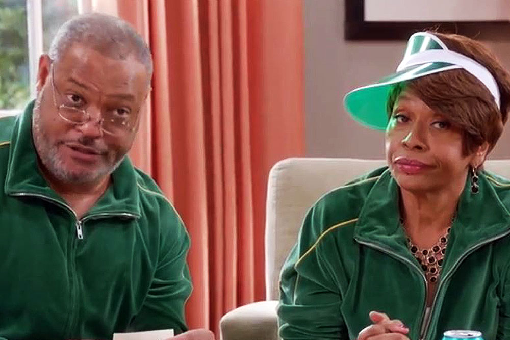 Laurence Fishburne and Jenifer Lewis, Black-ish