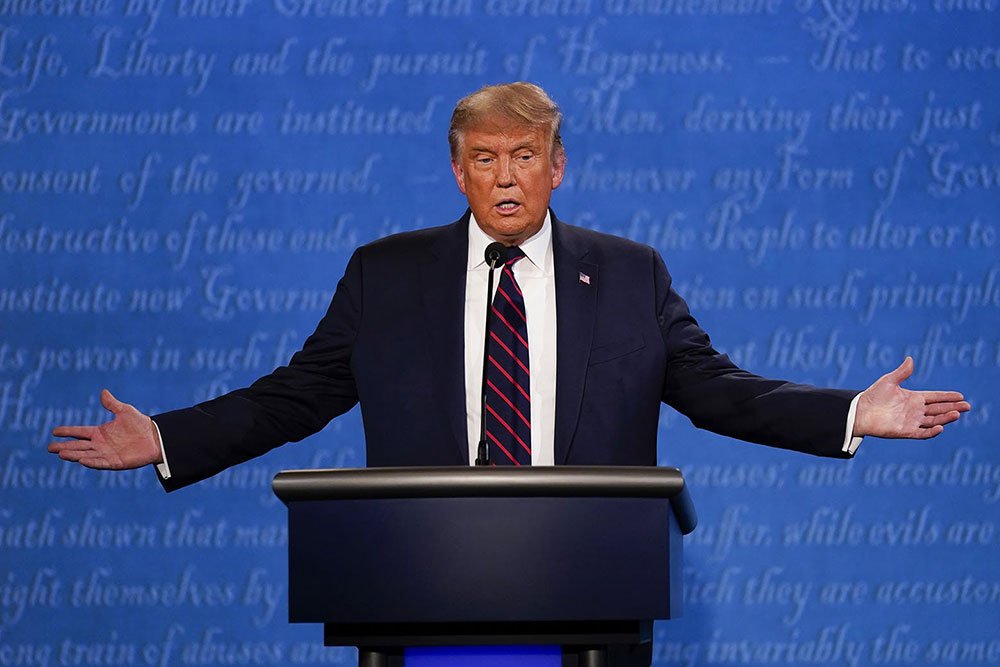 Donald Trump at the 2020 Presidential debate