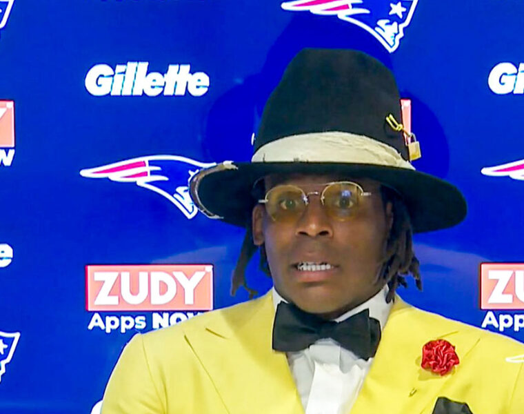 Cam Newton, New England Patriots post game